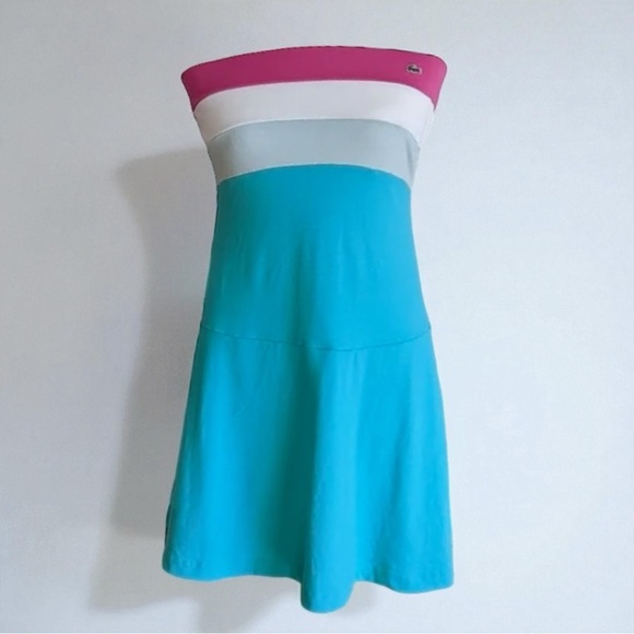 Lacoste Dresses & Skirts - Vintage Lacoste Strapless Mini Dress Vintage Stripes